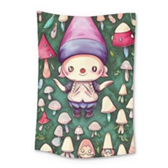 Toadstool Mushrooms Small Tapestry by GardenOfOphir