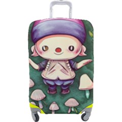 Toadstool Mushrooms Luggage Cover (large) by GardenOfOphir