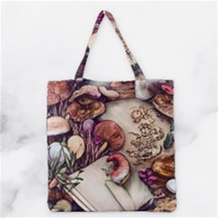 Toadstools And Charms For Necromancy And Conjuration Grocery Tote Bag by GardenOfOphir