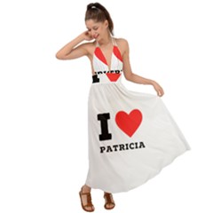 I Love Patricia Backless Maxi Beach Dress by ilovewhateva