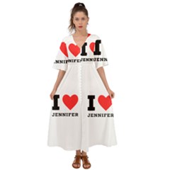 I Love Jennifer  Kimono Sleeve Boho Dress by ilovewhateva