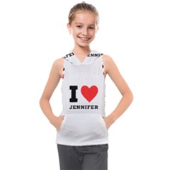 I Love Jennifer  Kids  Sleeveless Hoodie by ilovewhateva