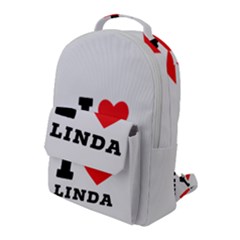 I Love Linda  Flap Pocket Backpack (large) by ilovewhateva