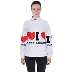 I Love Elizabeth  Women s High Neck Windbreaker by ilovewhateva