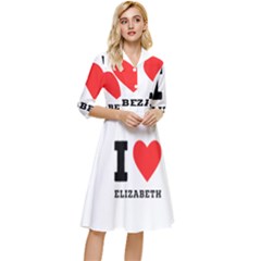 I Love Elizabeth  Classy Knee Length Dress by ilovewhateva