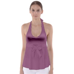 Sugar Plum Purple	 - 	babydoll Tankini Top by ColorfulSwimWear