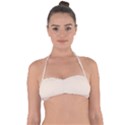 Soft Antique White	 - 	Halter Bandeau Bikini Top View1