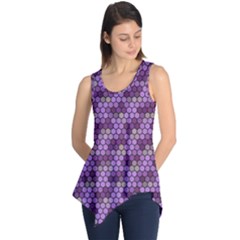 Pattern Seamless Design Decorative Hexagon Shapes Sleeveless Tunic by Ravend