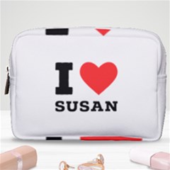 I Love Susan Make Up Pouch (medium) by ilovewhateva