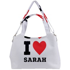 I Love Sarah Double Compartment Shoulder Bag by ilovewhateva