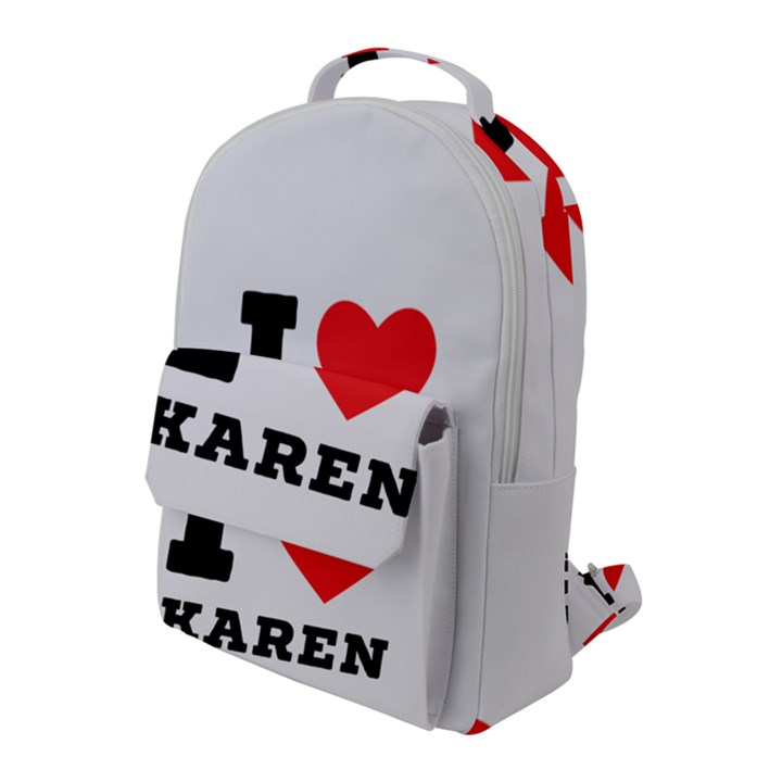 I love karen Flap Pocket Backpack (Large)