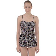 Mystic Geometry Abstract Print Babydoll Tankini Set by dflcprintsclothing