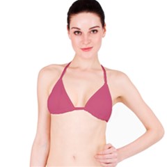 Cinnamon Satin Pink	 - 	bikini Top by ColorfulSwimWear