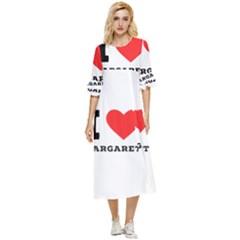 I Love Margaret Double Cuff Midi Dress by ilovewhateva