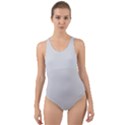 Gainsboro Grey	 - 	Cut-Out Back One Piece Swimsuit View1