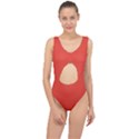 Cinnabar Orange	 - 	Center Cut Out Swimsuit View1