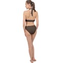 Cafe Noir Brown	 - 	Halter Side Cut Swimsuit View2