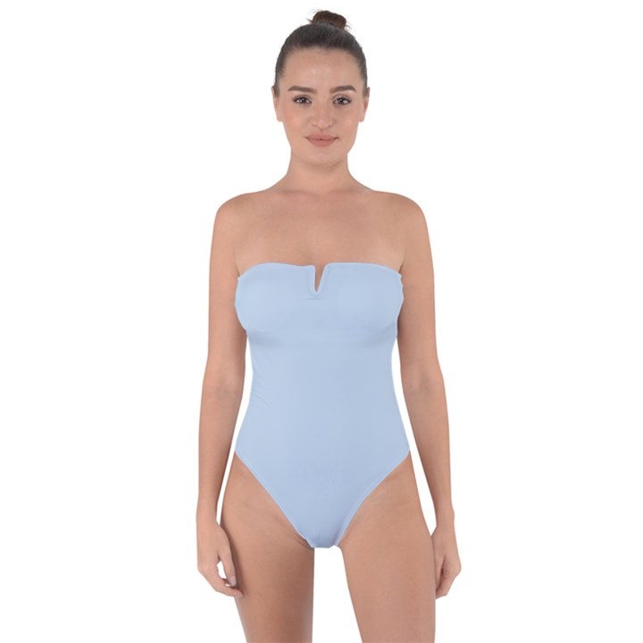 Beau Blue	 - 	Tie Back One Piece Swimsuit