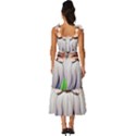 Magician s Charm For Sorcery And Spell Casting Tie-Strap Tiered Midi Chiffon Dress View4