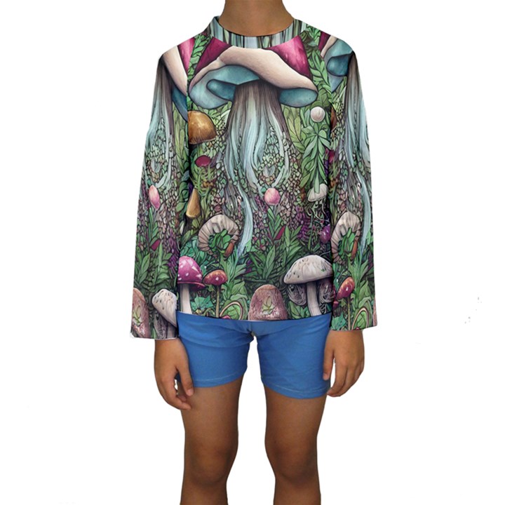 Craft Mushroom Kids  Long Sleeve Swimwear