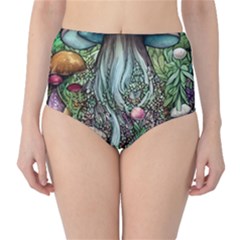 Craft Mushroom Classic High-waist Bikini Bottoms by GardenOfOphir