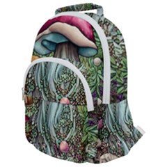 Craft Mushroom Rounded Multi Pocket Backpack by GardenOfOphir