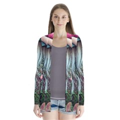 Craft Mushroom Drape Collar Cardigan by GardenOfOphir