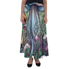 Craft Mushroom Flared Maxi Skirt by GardenOfOphir