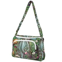 Craft Mushroom Front Pocket Crossbody Bag by GardenOfOphir