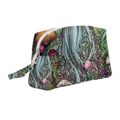 Craft Mushroom Wristlet Pouch Bag (medium) by GardenOfOphir