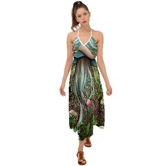 Craft Mushroom Halter Tie Back Dress  by GardenOfOphir