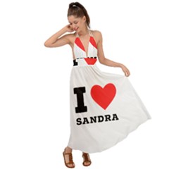 I Love Sandra Backless Maxi Beach Dress by ilovewhateva