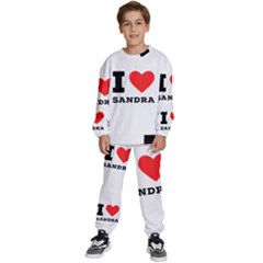 I Love Sandra Kids  Sweatshirt Set by ilovewhateva