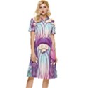 Fairy Mushrooms Button Top Knee Length Dress View1