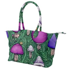 Woodsy Pottery Forest Mushroom Foraging Canvas Shoulder Bag by GardenOfOphir