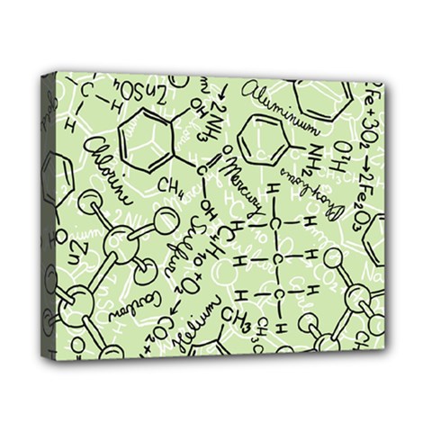 Multicolored Chemical Bond Illustration Chemistry Formula Science Canvas 10  X 8  (stretched) by Jancukart