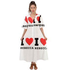 I Love Rebecca Kimono Sleeve Boho Dress by ilovewhateva