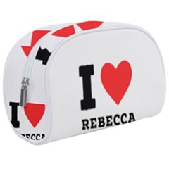 I Love Rebecca Make Up Case (medium) by ilovewhateva