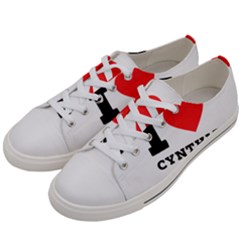 I Love Cynthia Men s Low Top Canvas Sneakers by ilovewhateva