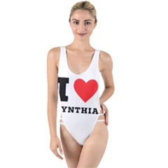 I Love Cynthia High Leg Strappy Swimsuit by ilovewhateva