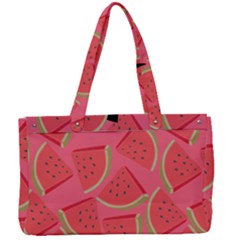 Watermelon Background Watermelon Wallpaper Canvas Work Bag by Wegoenart