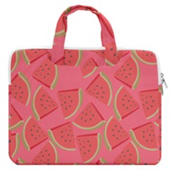 Watermelon Background Watermelon Wallpaper Macbook Pro 16  Double Pocket Laptop Bag  by Wegoenart