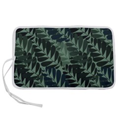 Background Pattern Leaves Texture Design Wallpaper Pen Storage Case (s) by Wegoenart