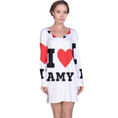 I Love Amy Long Sleeve Nightdress by ilovewhateva