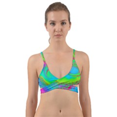 Fluid Artistic Wrap Around Bikini Top by GardenOfOphir