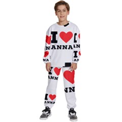 I Love Anna Kids  Sweatshirt Set by ilovewhateva