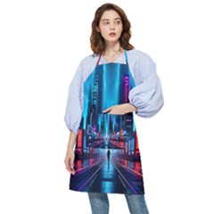 City People Cyberpunk Pocket Apron by Jancukart