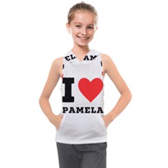 I Love Pamela Kids  Sleeveless Hoodie by ilovewhateva