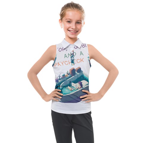 Bubble Entrepreneurship Kids  Sleeveless Polo Tee by jami7ahm