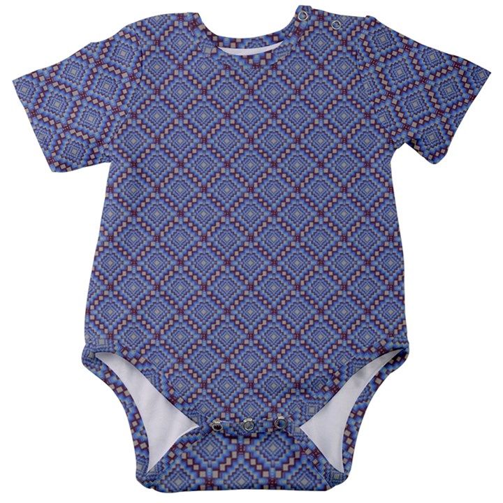 Blue Diamonds Baby Short Sleeve Bodysuit